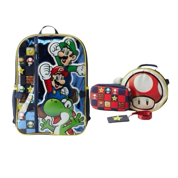 Super Mario Bro. 4 Piece Backpack - Picture 8 of 9